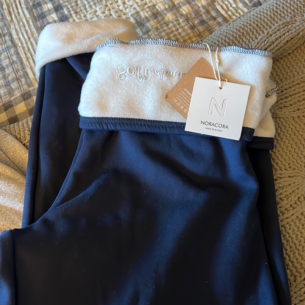 2 Pair Fleece Lined Sweats. Navy still have Tags.